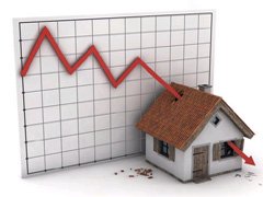 real estate price fall
