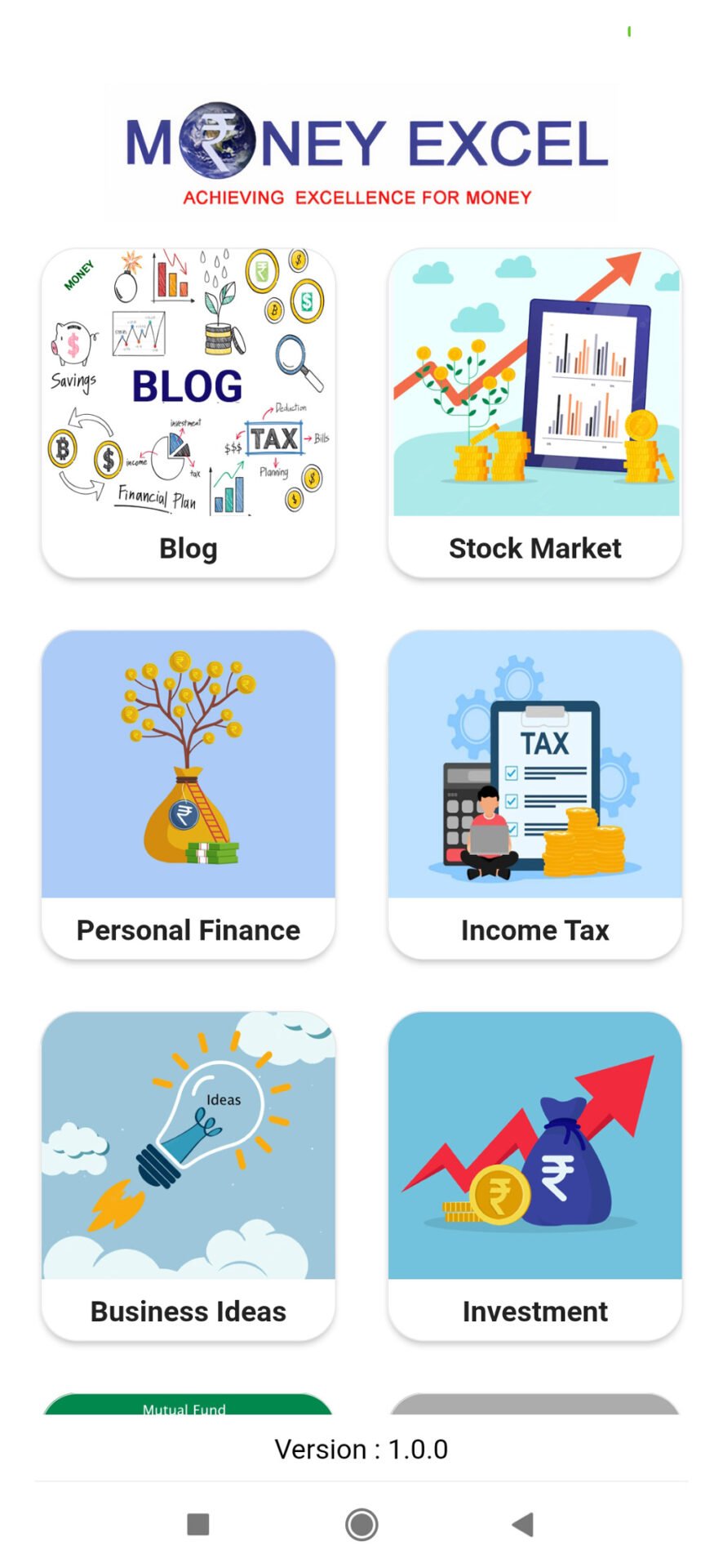 Moneyexcel Andriod App