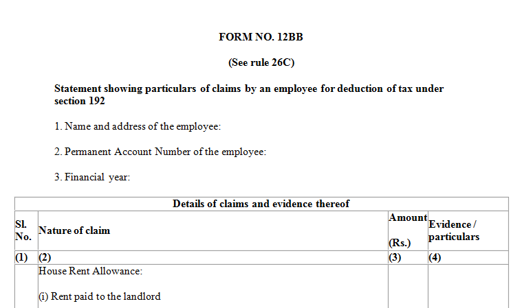 Form 15g In Word Format