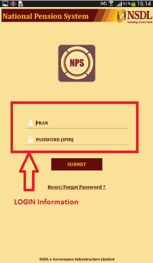 NPS Mobile App Login