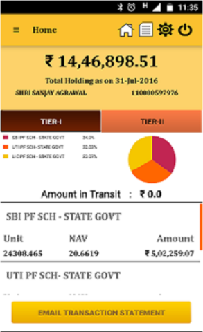 NPS mobile app balance