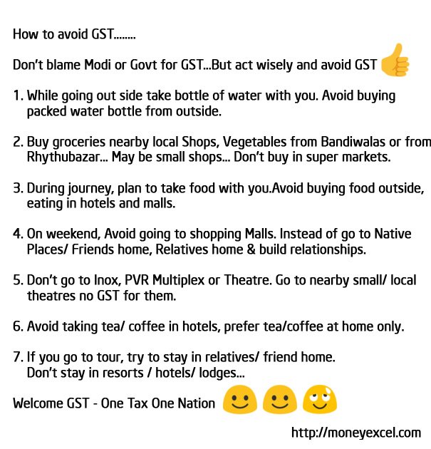 Avoid GST