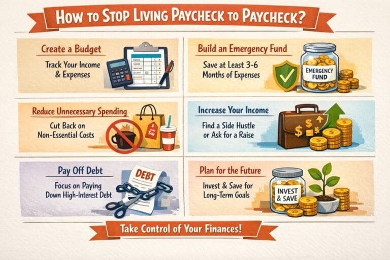 How to Stop Living Paycheck To Paycheck?