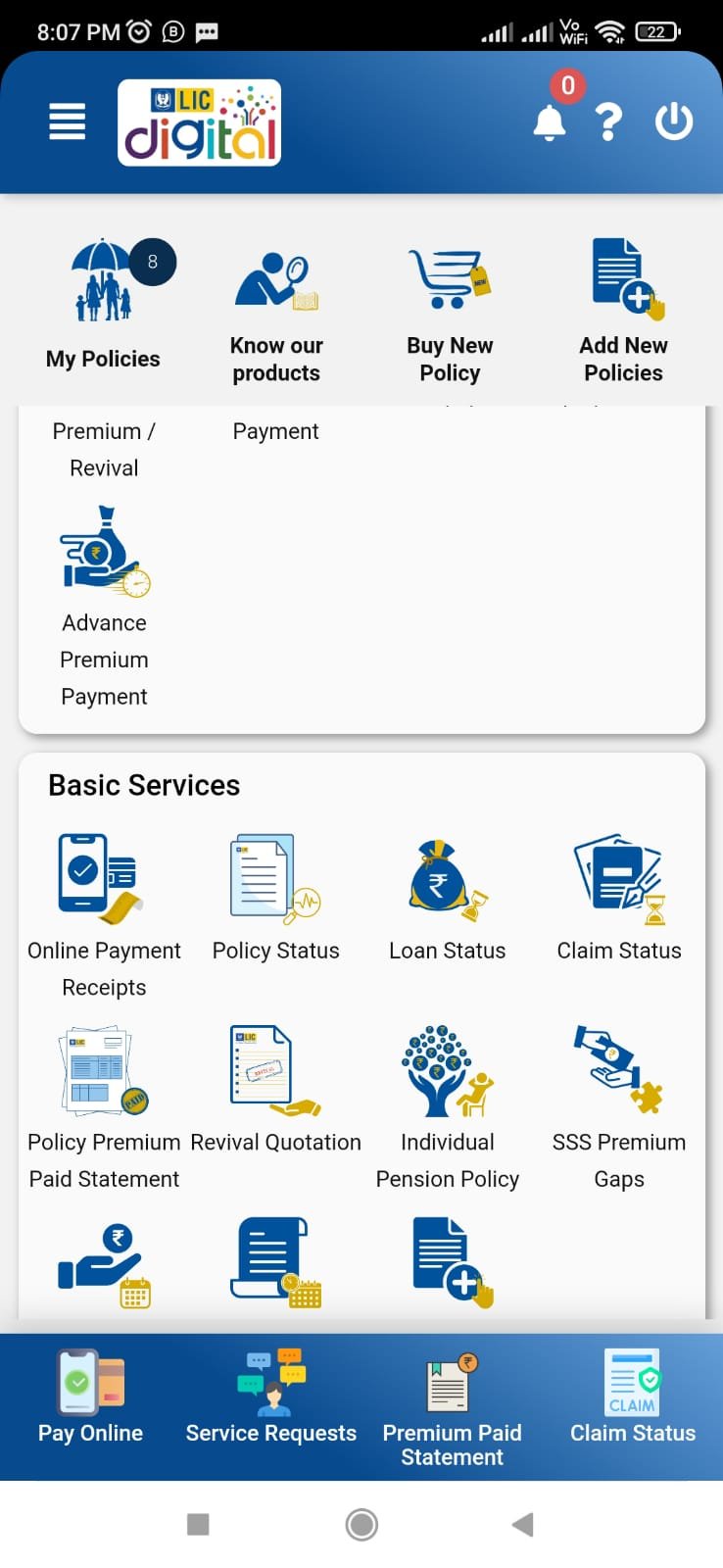 LIC Digital Premium Payment