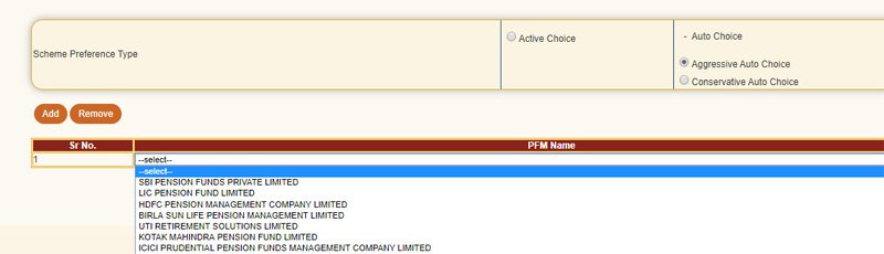 Change NPS Fund Manager