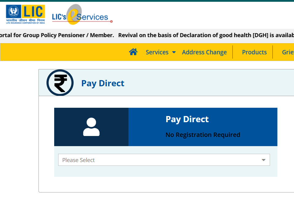 lic payment direct online