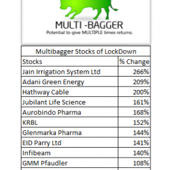 Multibagger Stocks Iockdown
