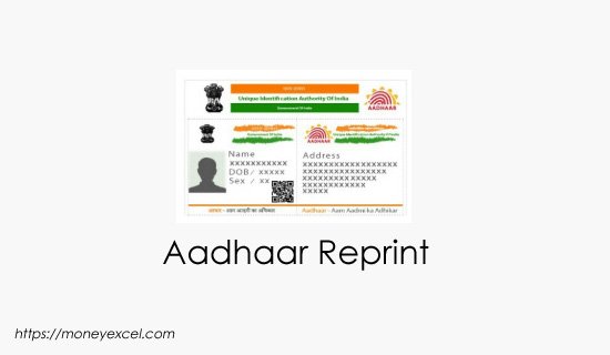 Aadhaar Reprint