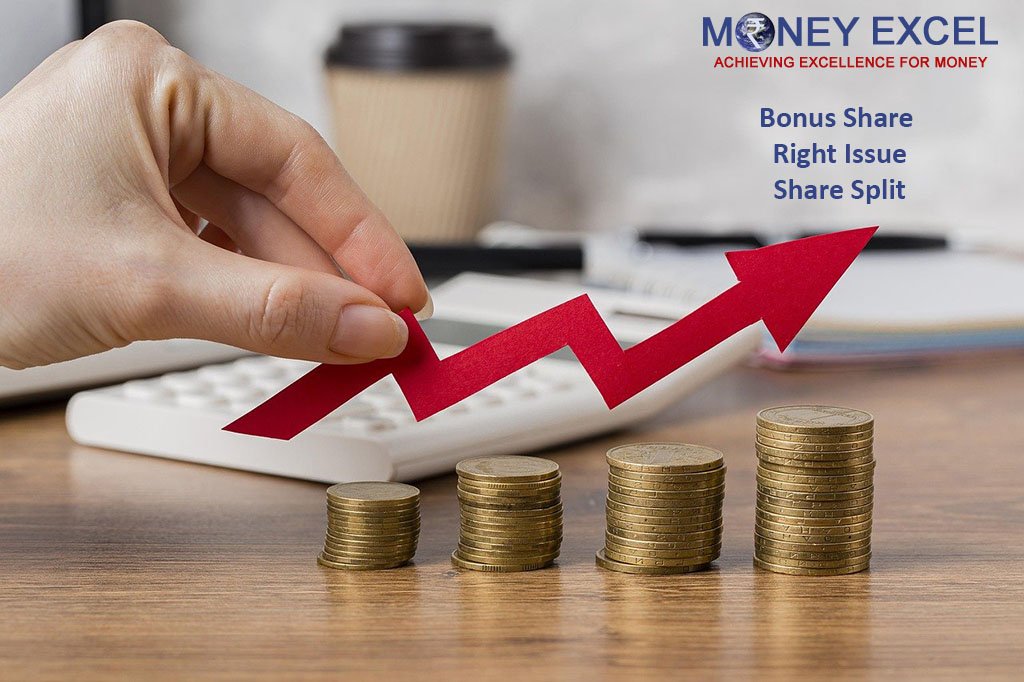 bonus share right issue stock split