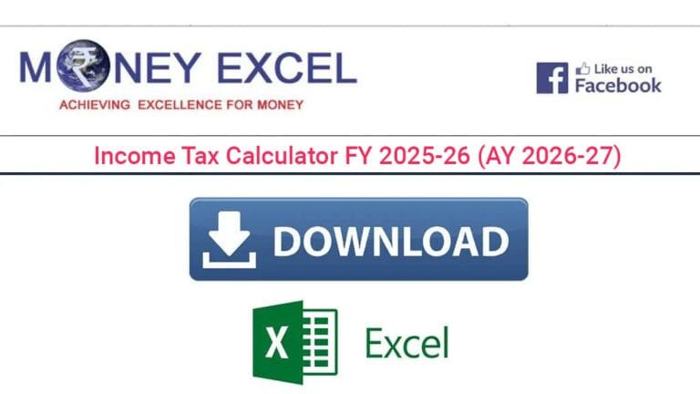 Income Tax Calculator FY 2025-26 (AY 2026-27) – Download