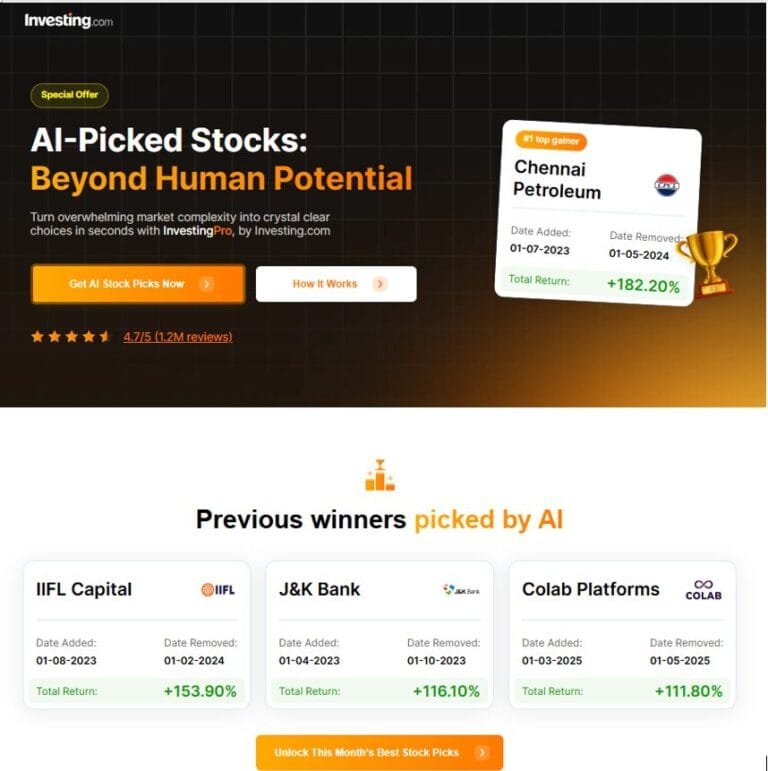 InvestingPro from Investing.com: The AI-driven tools for smart investment decisions