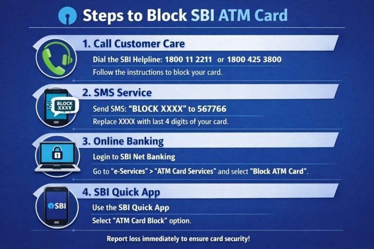 SBI ATM Card Block – Quick Steps To Block SBI ATM Card