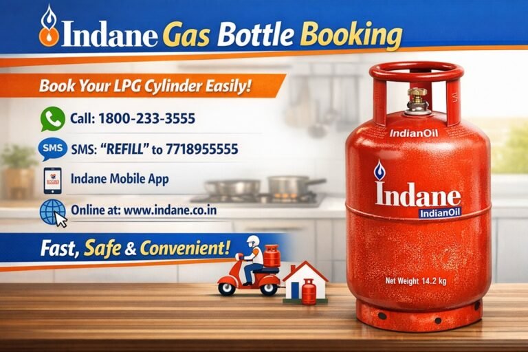 Indane Gas Booking Numbers: Toll-Free, Missed Call, WhatsApp