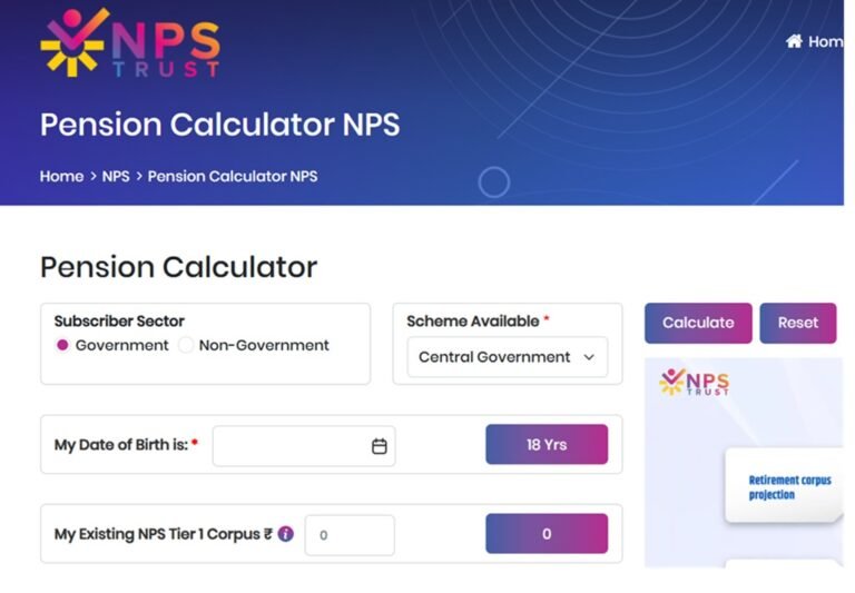 NPS Calculator – How to Calculate Your Retirement Corpus?