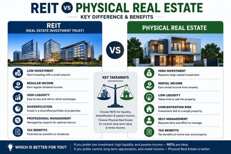 REIT vs Physical Real Estate – Key Difference & Benefits
