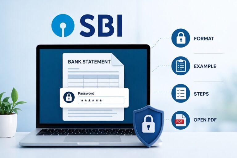 SBI Statement Password – Format & PDF Opening Guide