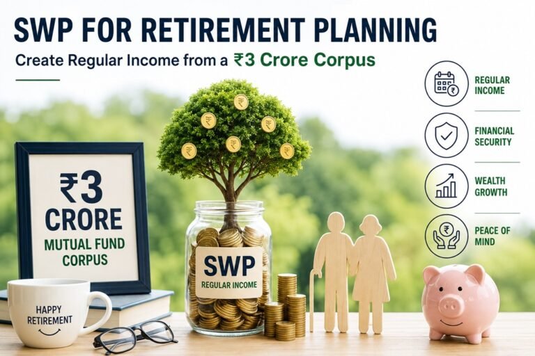 SWP for Retirement Planning: How to Create Regular Income from a ₹3 Crore Mutual Fund Corpus?